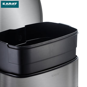 Affaldsspand | Dustin | Rustfrit stål | Med automatisk lukning | 30 - 50 liter