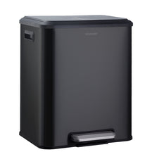 Affaldsspand | Jack | 30 L kapacitet | 2-vejs affaldssortering | soft-close & pedal | rustfrit stål eller sort