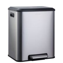 Affaldsspand | Jack | 30 L kapacitet | 2-vejs affaldssortering | soft-close & pedal | rustfrit stål eller sort