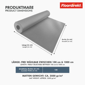 PVC-gulvbelægning | Hexagon | Robust 2 mm vinylgulv, nemt at vedligeholde og skridsikkert | Fås i flere farver
