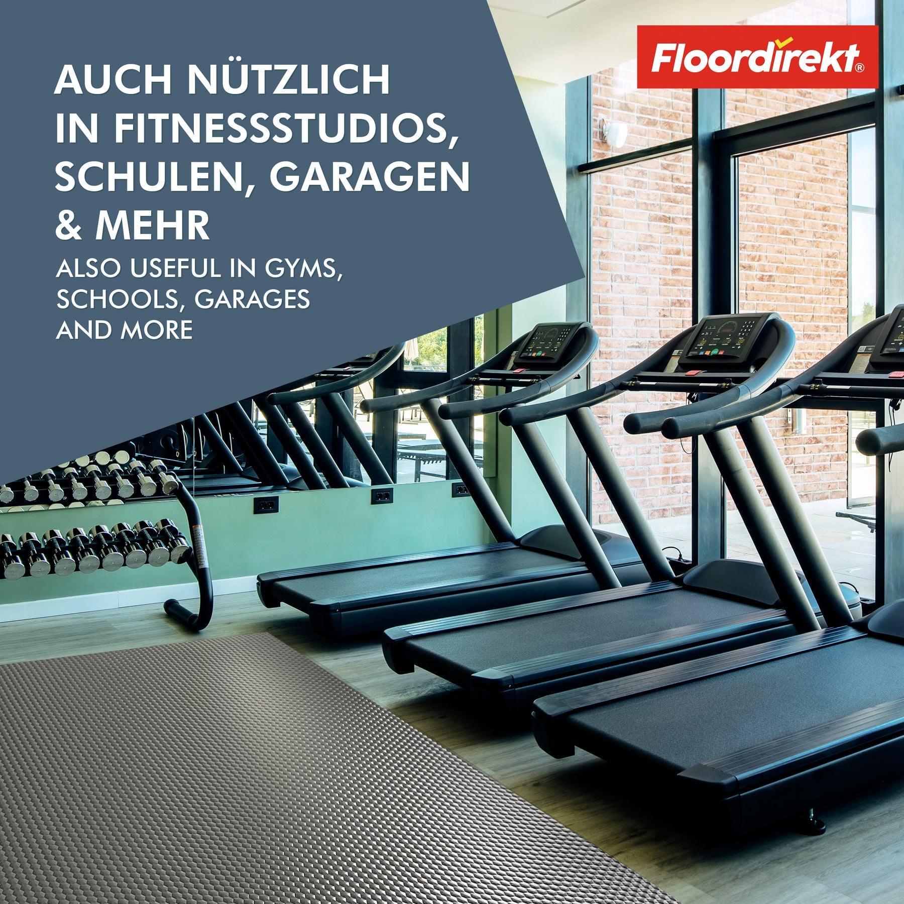 PVC-gulvbelægning | Hexagon | Robust 2 mm vinylgulv, nemt at vedligeholde og skridsikkert | Fås i flere farver