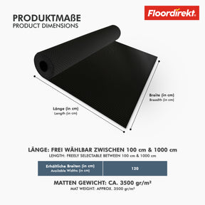 PVC-gulvbelægning | Hexagon | Robust 2 mm vinylgulv, nemt at vedligeholde og skridsikkert | Fås i flere farver