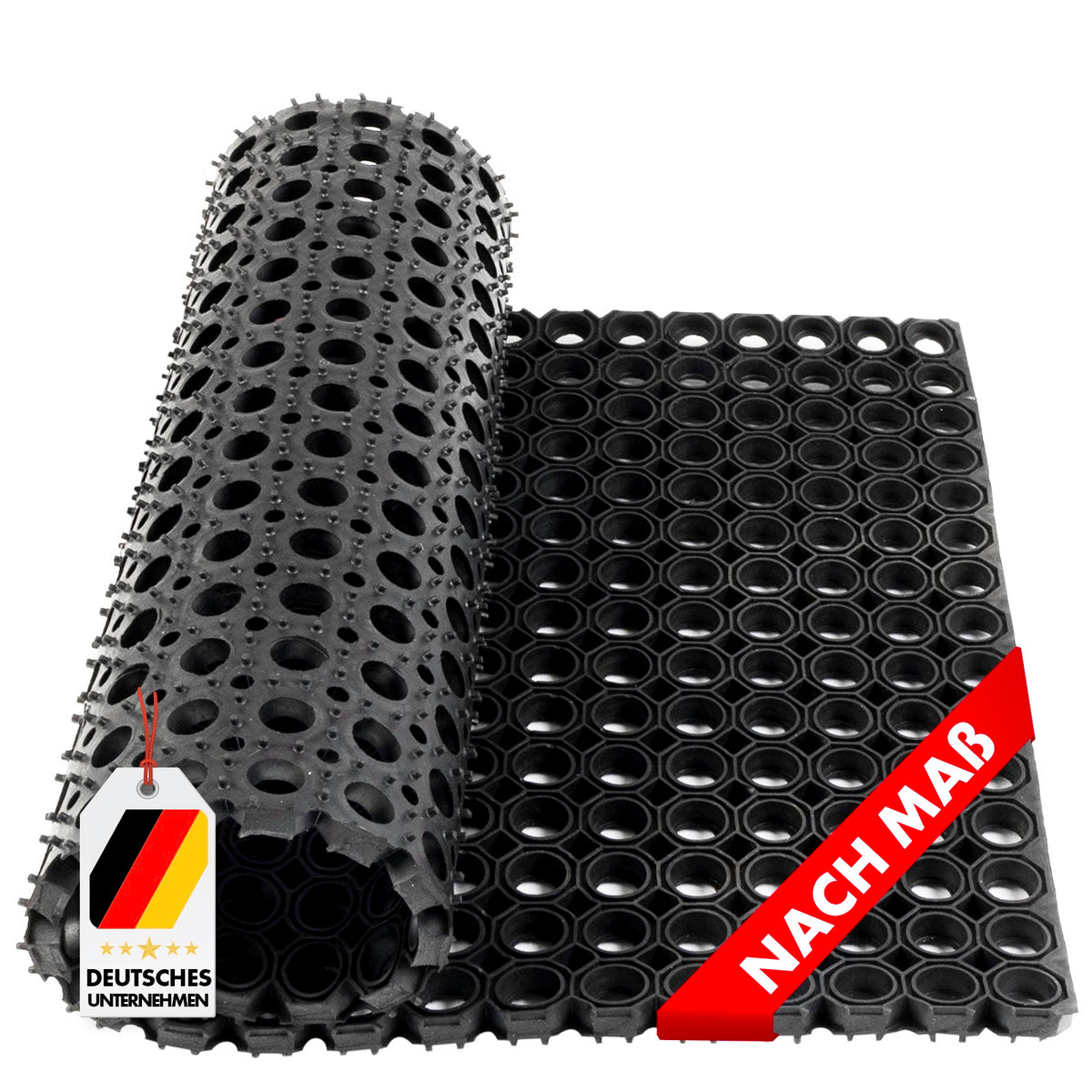 Octagonal Ring Rubber Mat | Thickness: 23 mm | Weatherproof non-slip mat