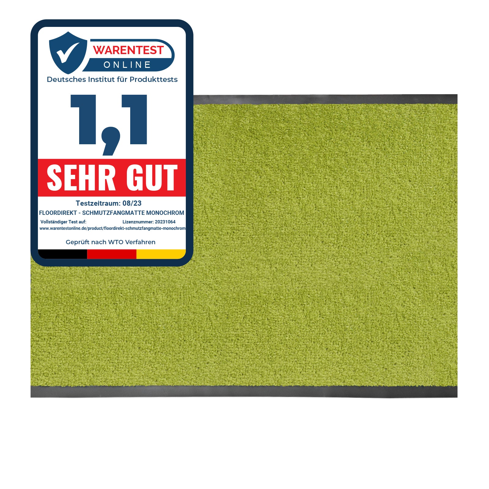 ✂ Dirt Trapper Entrégulvmåtte | Monokrom | Strålende farver | Til indendørs og udendørs brug