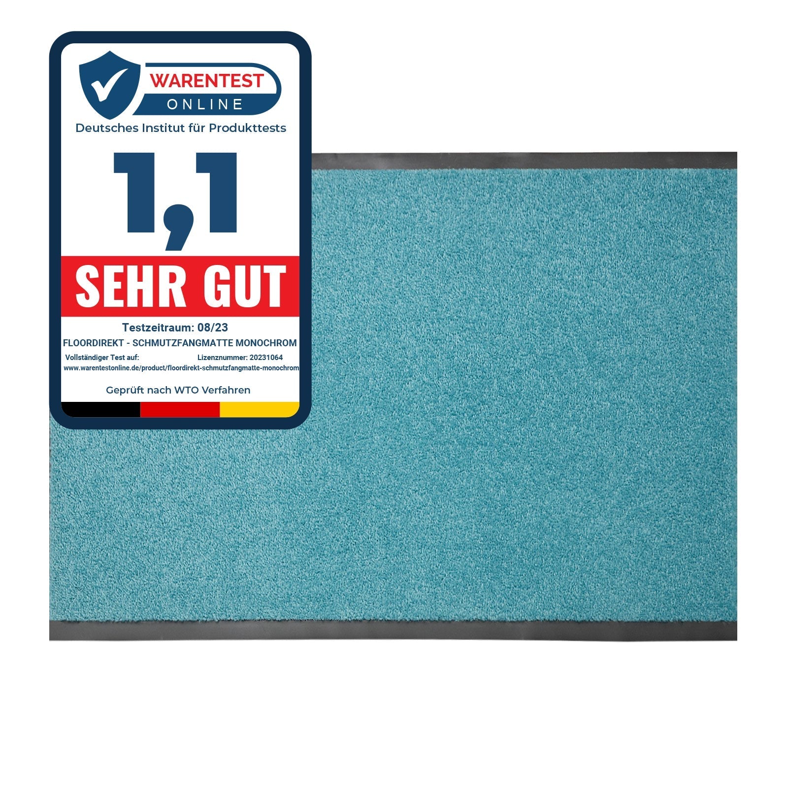 ✂ Dirt Trapper Entrégulvmåtte | Monokrom | Strålende farver | Til indendørs og udendørs brug