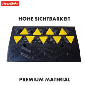 Blanc threshold ramp | Robust og sikker løsning til barrierefri adgang | 50 x 28 x 8 cm