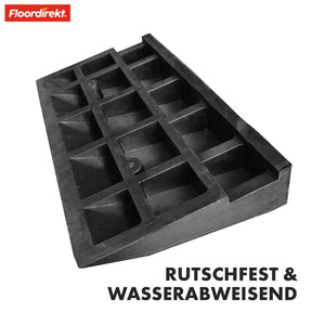 Blanc threshold ramp | Robust og sikker løsning til barrierefri adgang | 50 x 28 x 8 cm