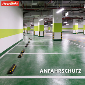 Parkeringsbom | Fuji | Robust og vejrbestandig løsning med høj synlighed til sikker parkering | 56 x 10 x 15 cm