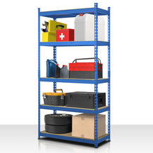 Heavy-duty reol | Rhino | Opbevaringsreol med 5 hylder | 1050 kg belastningskapacitet | Innovativt plug-in system | I forskellige farver og størrelser