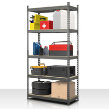 Heavy-duty reol | Rhino | Opbevaringsreol med 5 hylder | 1050 kg belastningskapacitet | Innovativt plug-in system | I forskellige farver og størrelser