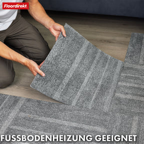 Tæppefliser | Zürich | 50 x 50 cm | Ideel til kontorer og stuer | Designfliser i høj kvalitet i 4 farver