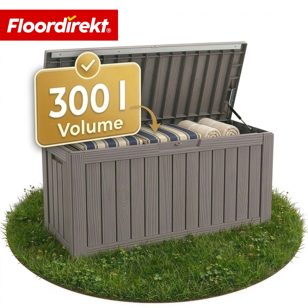 F1_Brun - 117 x 47 x 59 cm (300 L)