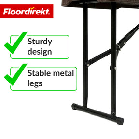 Havebænk | Kagawa | Klapbar, vejrbestandig siddebænk 183 cm i brun til have, altan & events