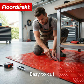 PVC-gulvbelægning | Bullet | Riffelplade-look | Skridsikker & nem at vedligeholde | Metervare / tilskåret efter mål | 110 cm bredde