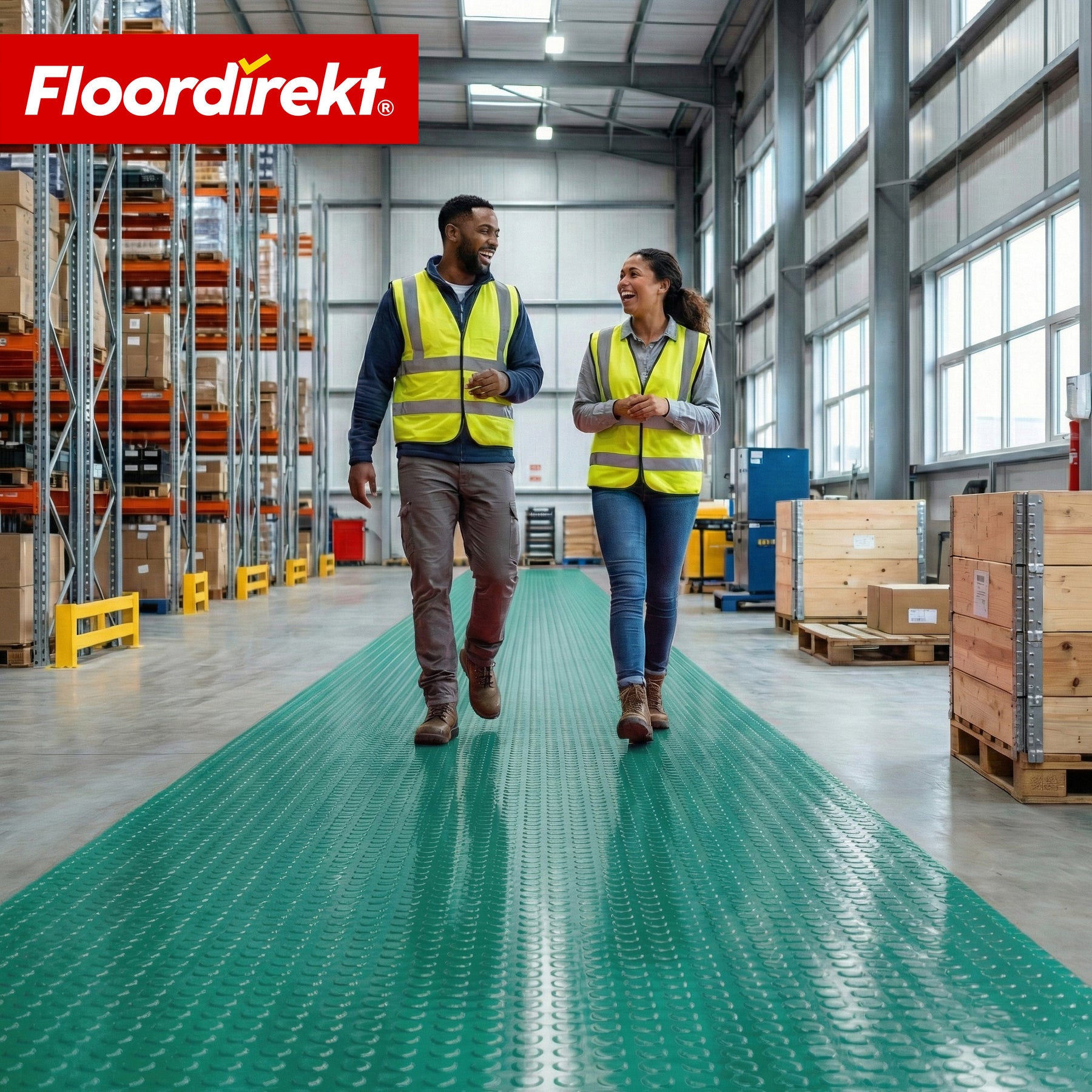 PVC-gulvbelægning | Coin Mirror | Coin-look med flade knopper | Skridsikker & nem at vedligeholde | Metervare / tilskåret efter mål | 110 cm bredde