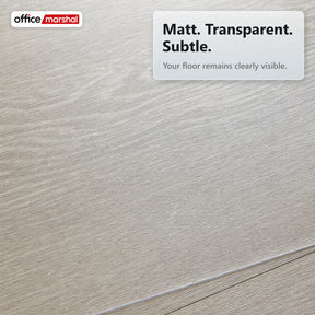Stoleunderlag Floorfit efter mål | Transparent mat | Til parket, laminat, vinyl & hårde gulve