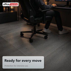 Stoleunderlag Floorfit efter mål | Transparent mat | Til parket, laminat, vinyl & hårde gulve
