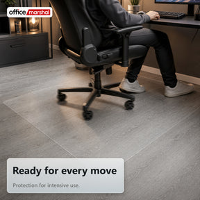 Stoleunderlag Floorfit efter mål | Transparent mat | Til parket, laminat, vinyl & hårde gulve