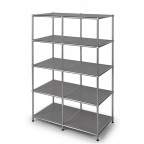 Metalreol | Concept Epure MK-015 | Åben fritstående reol med 5 hylder | Køkkenreol, kontorreol & stue reol