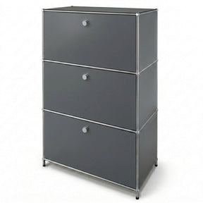 Metalskab | Concept Epure MK-129 | Sideboard med 3 låsbare rum | Moderne opbevaringsskab