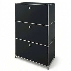 Metalskab | Concept Epure MK-129 | Sideboard med 3 låsbare rum | Moderne opbevaringsskab