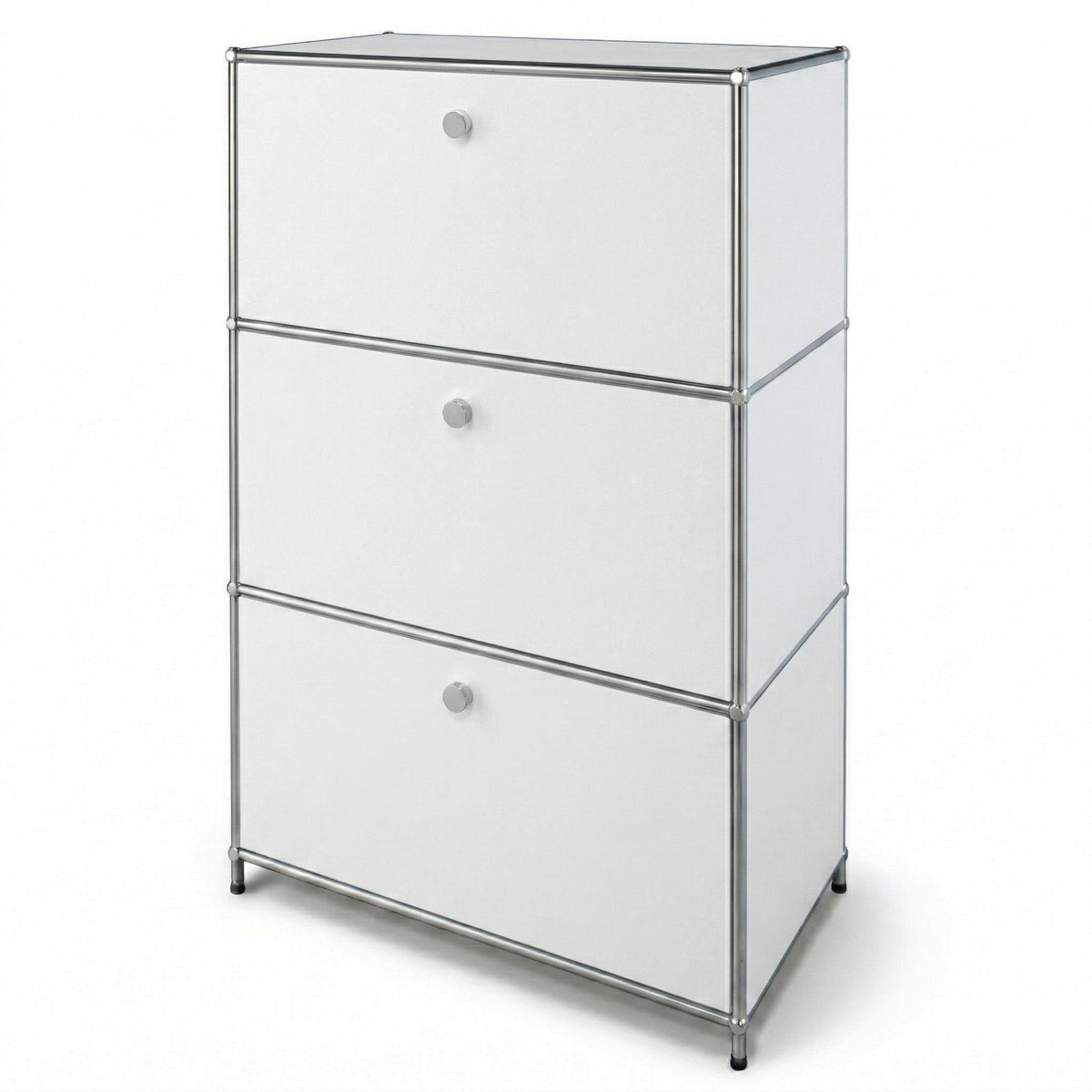 Metalskab | Concept Epure MK-129 | Sideboard med 3 låsbare rum | Moderne opbevaringsskab