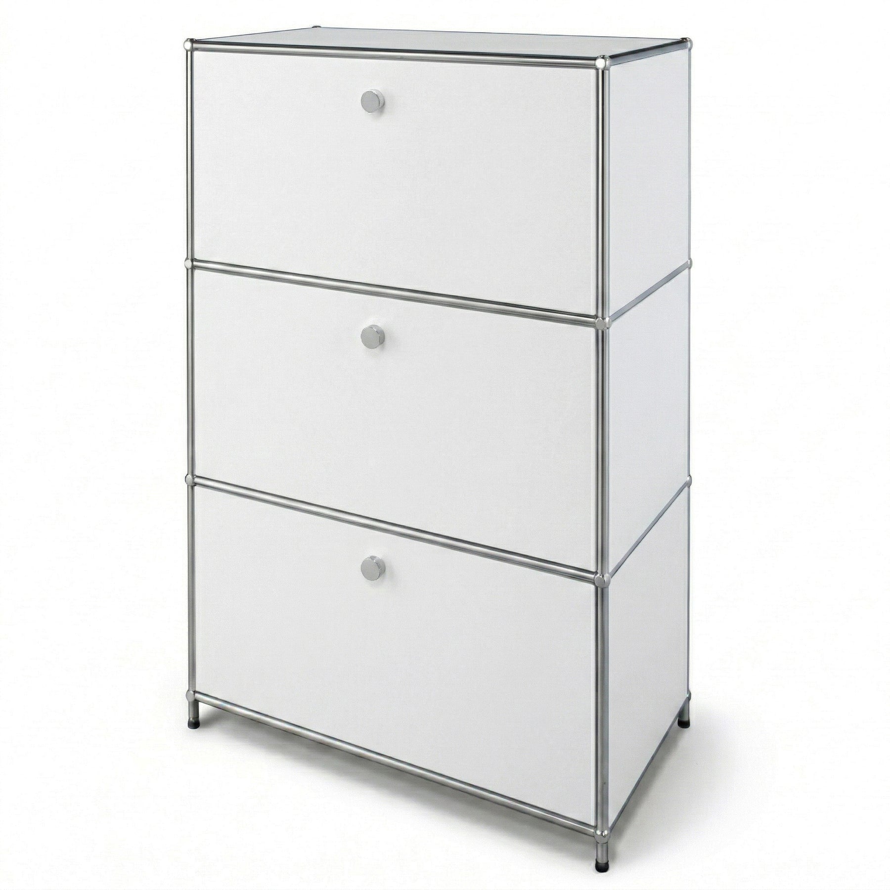 Metalskab | Concept Epure MK-129 | Sideboard med 3 låsbare rum | Moderne opbevaringsskab