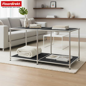 Metallreol | Concept Epure MK-016 | Skænk og opbevaringsreol med åbne hylder | Fås i flere farver