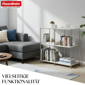 Metallreol | Concept Epure MK-027 | Åben 3-etagers skænk og opbevaringsreol | Fås i flere farver