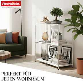 Metallreol | Concept Epure MK-027 | Åben 3-etagers skænk og opbevaringsreol | Fås i flere farver