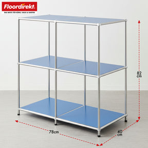 Metallreol | Concept Epure MK-027 | Åben 3-etagers skænk og opbevaringsreol | Fås i flere farver