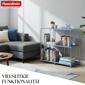 Metallreol | Concept Epure MK-027 | Åben 3-etagers skænk og opbevaringsreol | Fås i flere farver