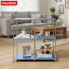 Metallreol | Concept Epure MK-027 | Åben 3-etagers skænk og opbevaringsreol | Fås i flere farver