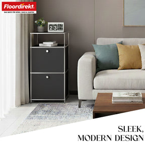 Metallreol | Concept Epure MK-120 | Opbevaringsreol med aflåselige rum, åbent rum og hylde | Fås i flere farver