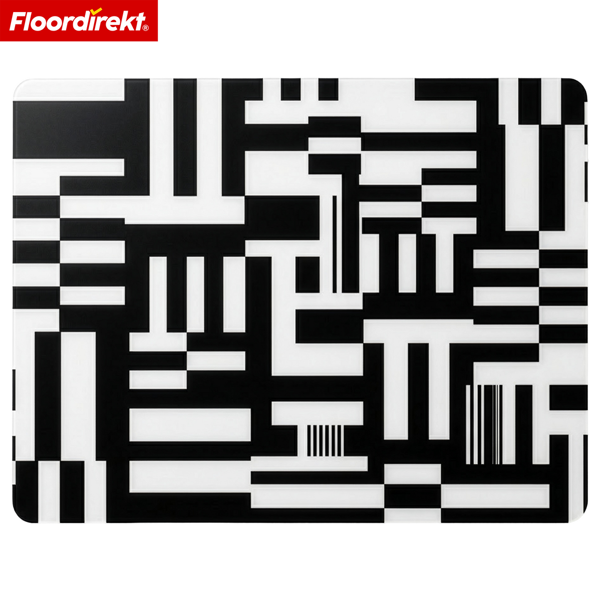 Design gulvbeskyttelsesmåtte | Robust kontorstolsunderlag i special-PVC til kontor & hjemmekontor | 80 x 118 cm