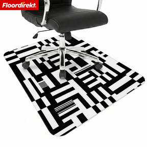 Design gulvbeskyttelsesmåtte | Robust kontorstolsunderlag i special-PVC til kontor & hjemmekontor | 80 x 118 cm