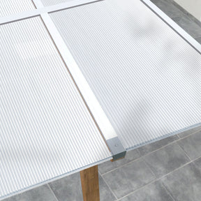 Dobbeltvægplade | 60,5 x 121 cm | Polycarbonat | Til drivhus & overdækning