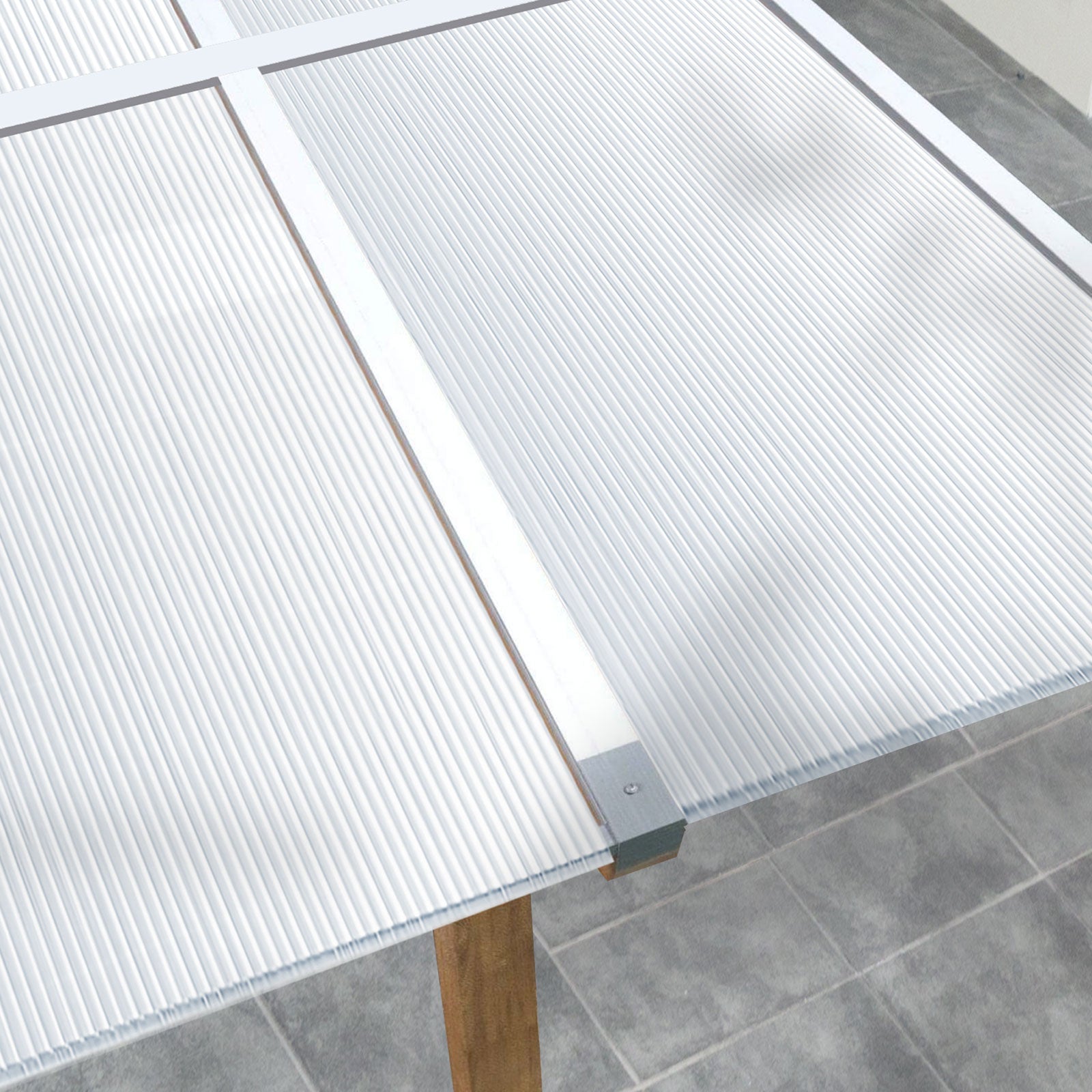 Dobbeltvægplade | 60,5 x 121 cm | Polycarbonat | Til drivhus & overdækning