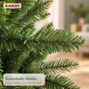 Kunstigt juletræ | Evergreen | Tæt granlook med metalfod | 150–240 cm