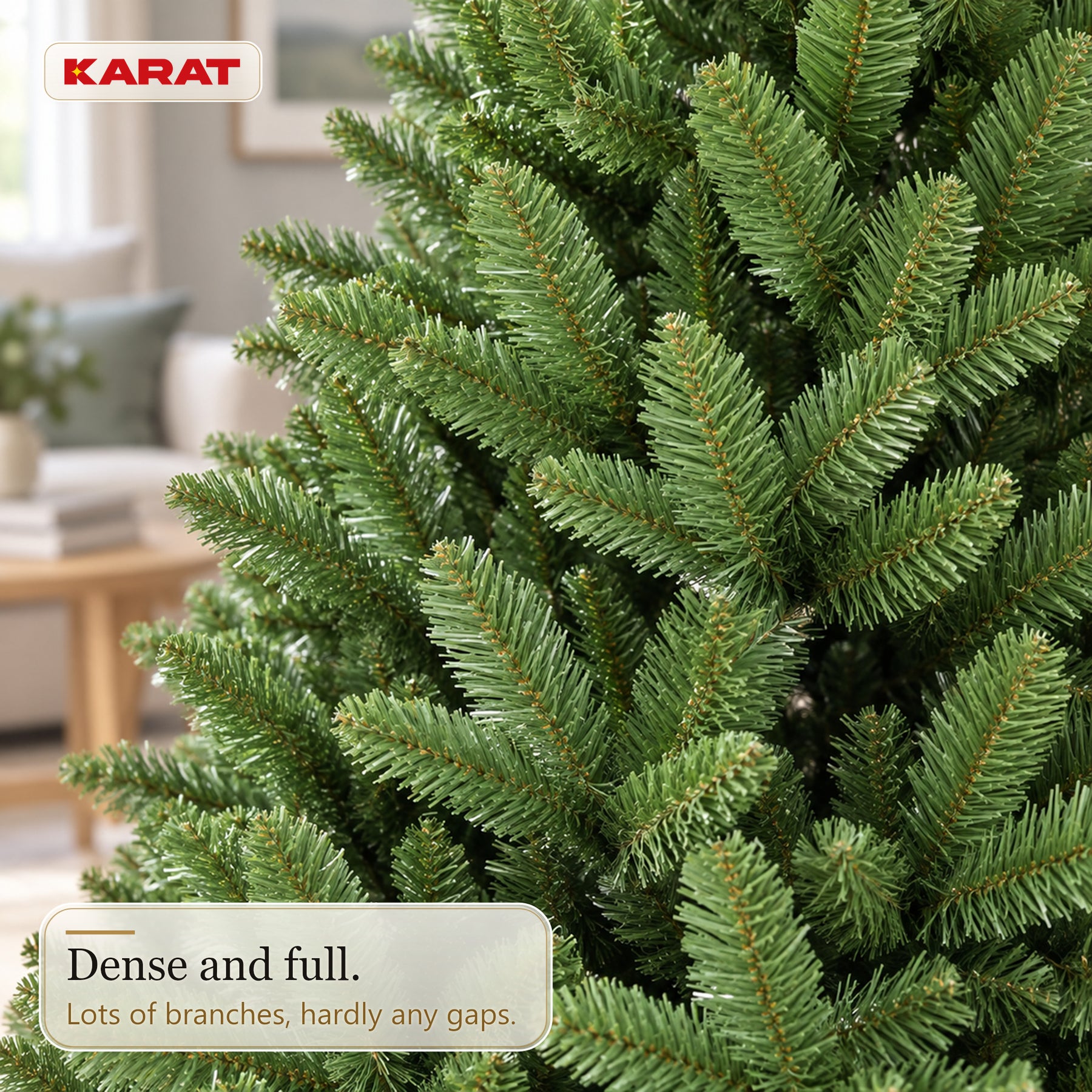 Kunstigt juletræ | Evergreen | Tæt granlook med metalfod | 150–240 cm