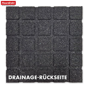 Faldbeskyttelsesmåtte | Play Protect | Skridsikker, robust gummi-gulvbeskyttelse | Forskellige tykkelser og farver | 50 x 50 cm