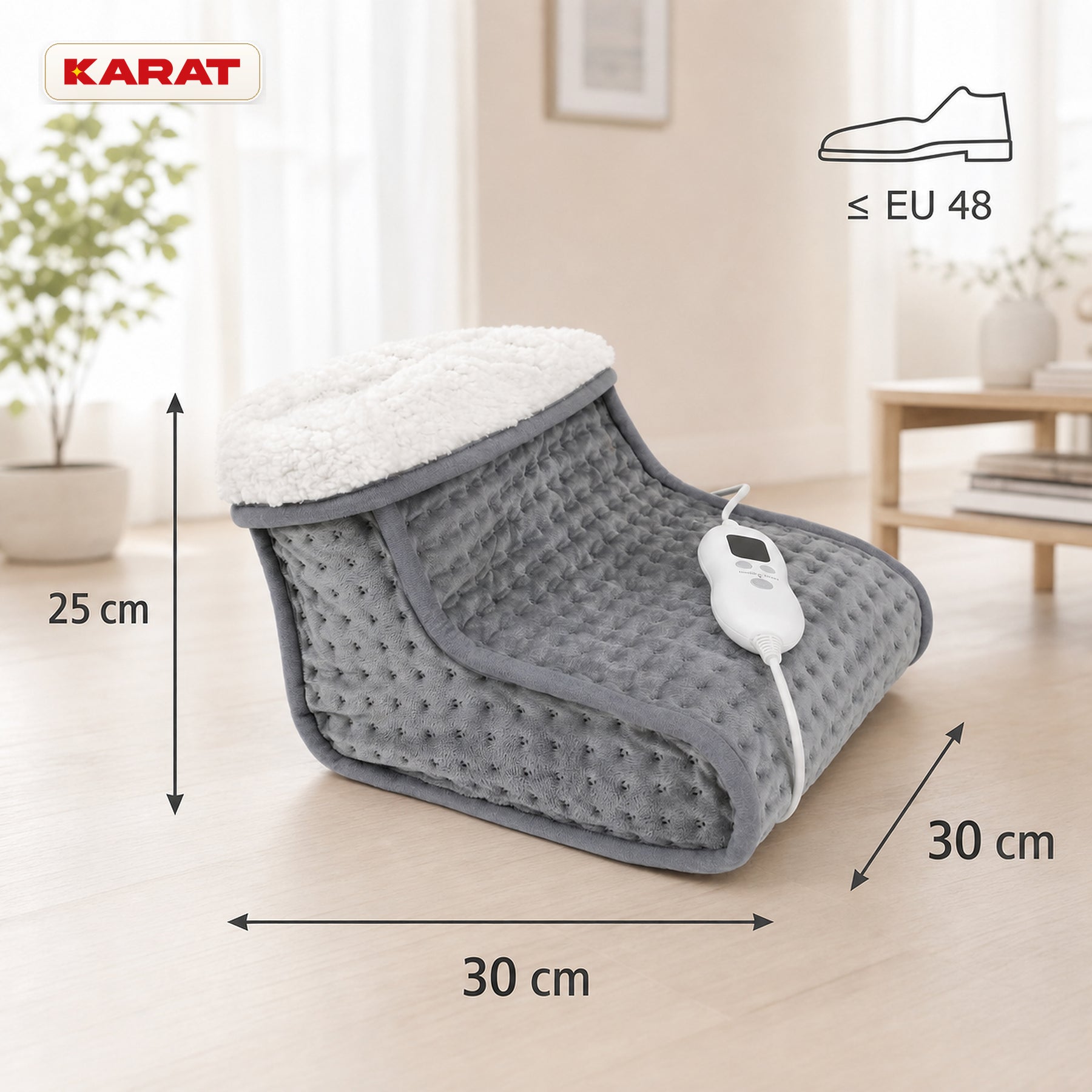 Elektrisk fodvarmer | Fjord | 6 varmetrin op til 55 °C, timer & Sherpa-for | 4 farver
