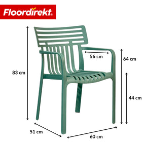 Havestol | Sitwell | Stabelbar designstol vejrbestandig & UV-bestandig til have, altan & terrasse