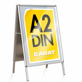 Kundestopper | DIN A1 & A2 | Dobbeltsidet gadeskilt, reklameskilt i aluminium