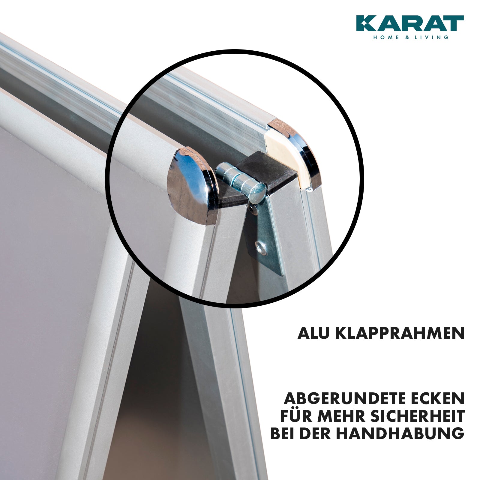Kundestopper | DIN A1 & A2 | Dobbeltsidet gadeskilt, reklameskilt i aluminium