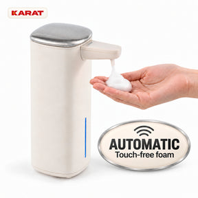 Automatisk skumsæbedispenser | Liora | Berøringsfri sæbedispenser med sensor, USB-C-batteri & rustfrit stål | 250 ml