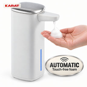 Automatisk skumsæbedispenser | Liora | Berøringsfri sæbedispenser med sensor, USB-C-batteri & rustfrit stål | 250 ml