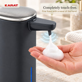 Automatisk skumsæbedispenser | Liora | Berøringsfri sæbedispenser med sensor, USB-C-batteri & rustfrit stål | 250 ml