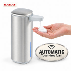 Automatisk skumsæbedispenser | Liora | Berøringsfri sæbedispenser med sensor, USB-C-batteri & rustfrit stål | 250 ml