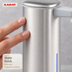 Automatisk skumsæbedispenser | Liora | Berøringsfri sæbedispenser med sensor, USB-C-batteri & rustfrit stål | 250 ml